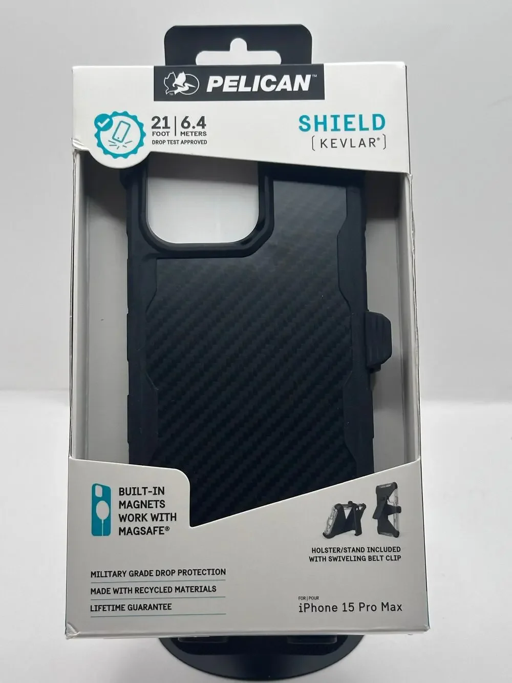 Pelican Shield Kevlar iPhone 15 Pro Max MagSafe Case NWT MSRP: $80.00